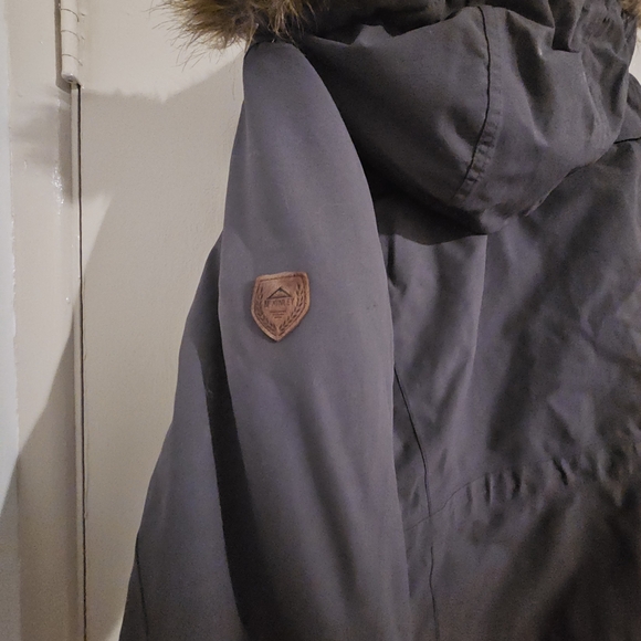 Womens's Gray Parka Coat - Picture 6 of 13